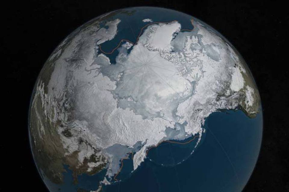 Ártico tem mínima recorde de gelo no inverno — e isso é ruim