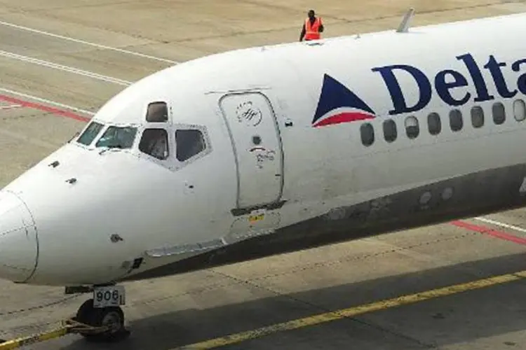 
	A companhia a&eacute;rea americana Delta anunciou que suspendeu seus voos com destino a Israel por causa das tens&otilde;es na regi&atilde;o
 (Karen Bleier/AFP)