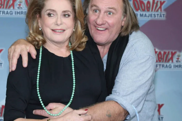 Caherine Deneuve e Gerard Depardieu: "Não gosto de mulheres muito magras. Gosto quando há algo de carne, quando é possível ver que as mulheres viveram", afirmou (Andreas Rentz/ Getty Images)
