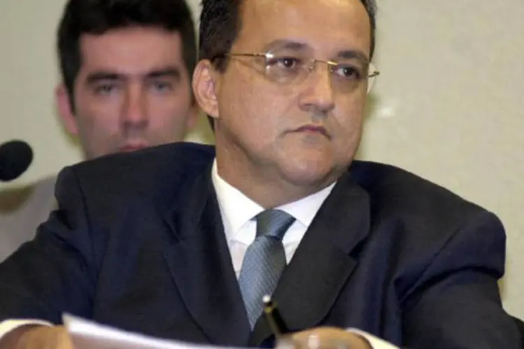 Depoimento do empresário do ramo de jogos, Carlos Augusto Ramos, o Carlinhos Cachoeira, na CPMI dos Bingos (Roosewelt Pinheiro/Abr)