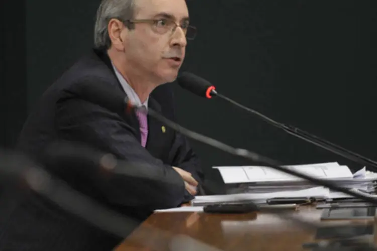 
	Deputado Eduardo Cunha, do PMDB: segundo peemedebistas ouvidos pela reportagem, Dilma reiterou que n&atilde;o ampliar&aacute; o espa&ccedil;o do PMDB na reforma ministerial
 (Renato Araújo/ABr)