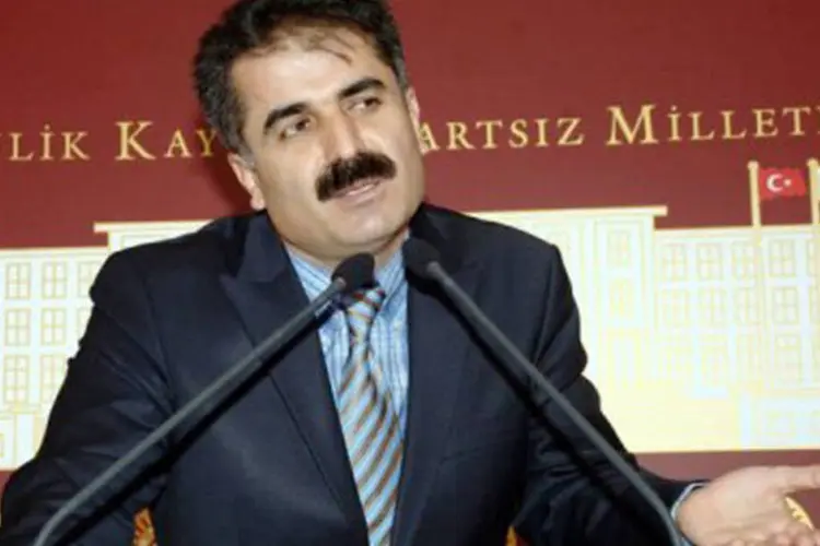 O deputado turco Huseyin Aygun: esta foi a primeira vez que o PKK sequestrou um membro do Parlamento da Turquia (©AFP / Adem Altan)