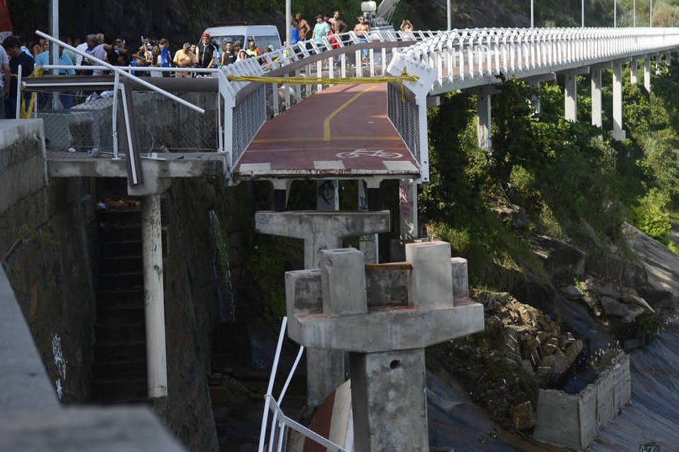 Laudo aponta rachadura e falha no projeto de ciclovia no Rio