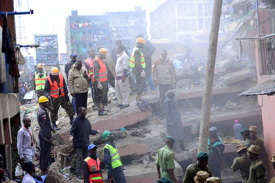 Desabamento no Quênia deixa 8 mortos e dezenas de feridos