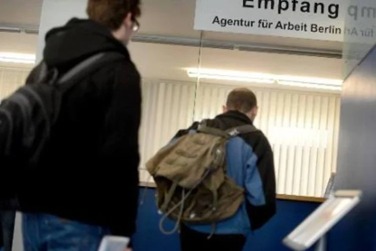 Desempregados: 18,552 milhões de pessoas estavam desempregadas em maio no bloco (Odd Andersen/AFP)