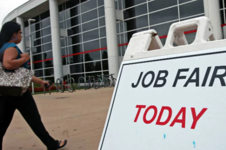 Estados Unidos: economia criou 157 mil empregos em julho (Tim Boyle/Bloomberg/Bloomberg)