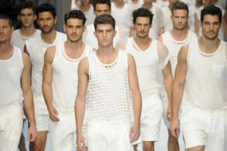 Desfile da marca Dolce & Gabbana: inspirado nos pescadores da Sicília (AFP)