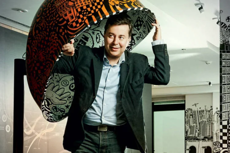 Fábio Coelho, na sede do Google, em São Paulo: ambiente de alto desempenho (Omar Paixão/Você S/A)