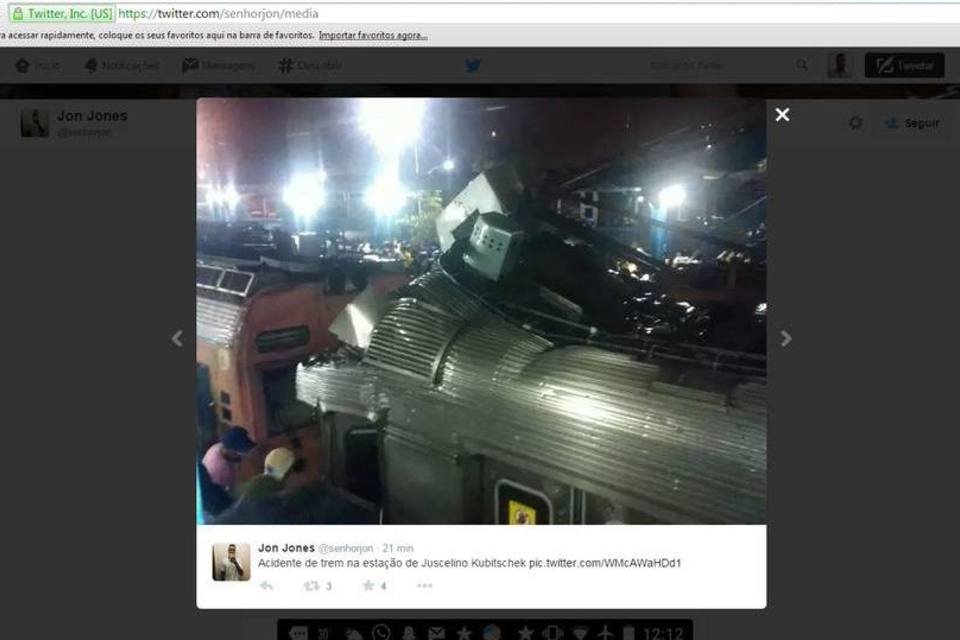 Maquinista atingido por outro trem no RJ depõe na delegacia