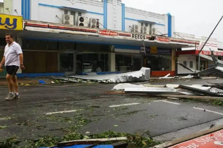 Destruição causada pelo ciclone Yasi no estado de Queensland, na Austrália (Jonathan Wood/Getty Images)
