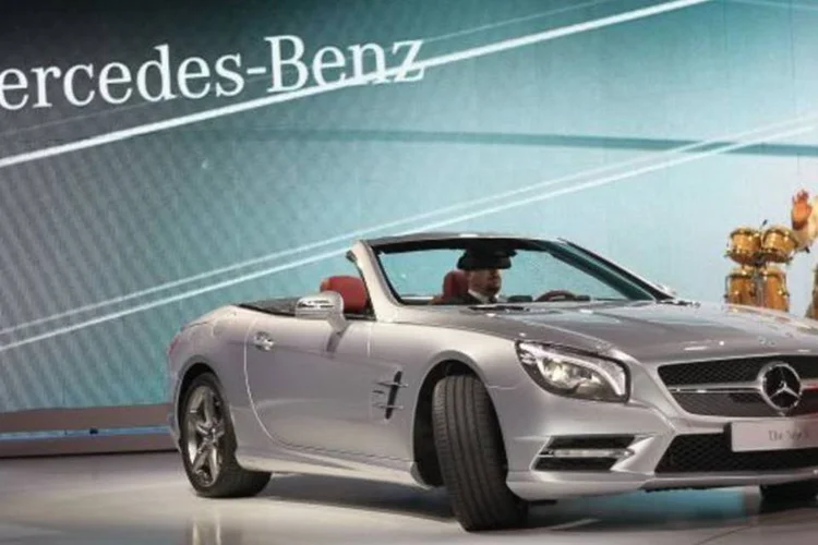 Carro conversível SLS AMG E-Cell, da Mercedes (Scott Olson/Getty Images)