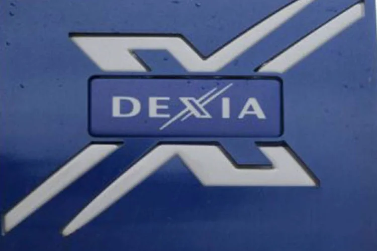 Logo do Dexia, o primeiro banco vítima da crise da dívida na Europa e socorrido pela Bélgica, França e Luxemburgo (Philippe Huguen/AFP)