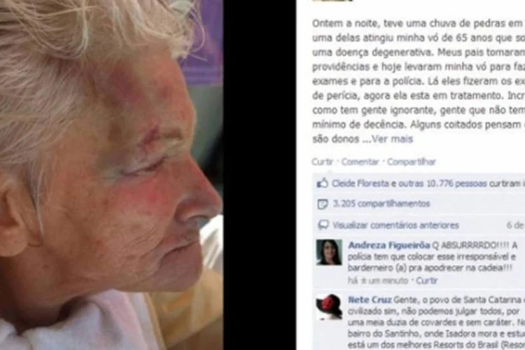 
	Segundo a criadora da p&aacute;gina, a motiva&ccedil;&atilde;o dos ataques seria xenofobia
 (Reprodução)
