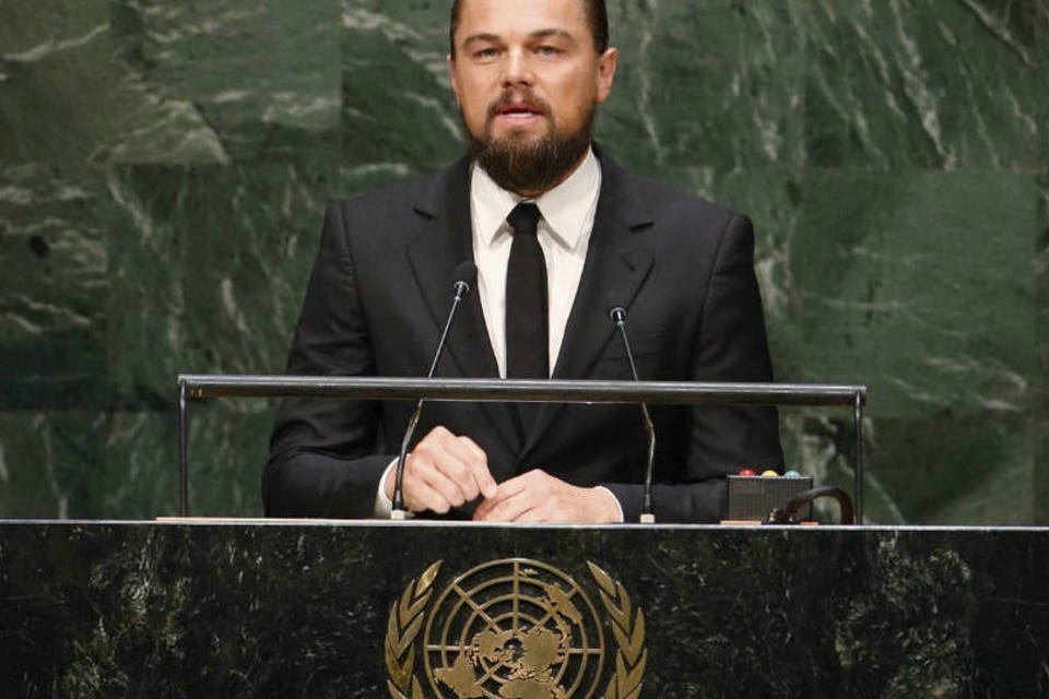 DiCaprio exige atuação de líderes contra mudança climática