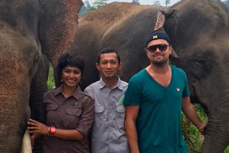 
	Engajado: DiCaprio visitou o pa&iacute;s e criticou o impacto da ind&uacute;stria de &oacute;leo de palma nas florestas tropicais.
 (Instagram /  Leonardo DiCaprio)