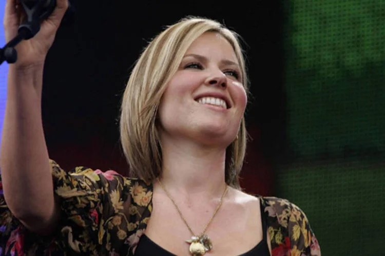 A cantora Dido em show: a maior parte do disco foi composto e gravado antes do verão de 2011 (Jo Hale/ Getty Images)