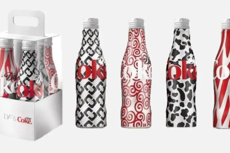 Coca Diet em garrafas de Diane Von Furstenberg (Divulgação)