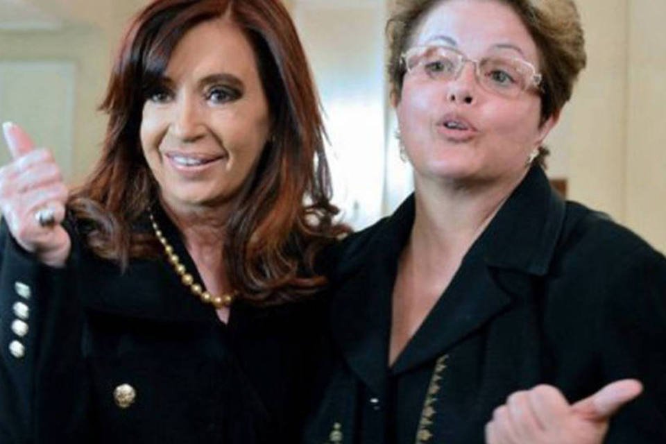 Dilma reúne-se com Cristina Kirchner na Casa Rosada