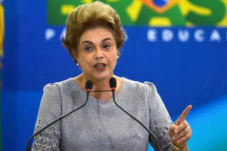 
	A presidente Dilma Rousseff: &quot;&ldquo;N&atilde;o cometi nenhum crime previsto na Constitui&ccedil;&atilde;o e nas leis para justificar a interrup&ccedil;&atilde;o de meu mandato&quot;.
 (José Cruz/Agência Brasil)