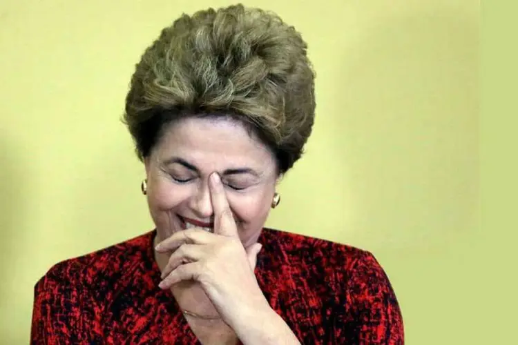 
	Dilma: a presidente recorreu &agrave; hist&oacute;ria para dizer que sofre um processo de impeachment que classificou de golpe
 (Ueslei Marcelino/Reuters)