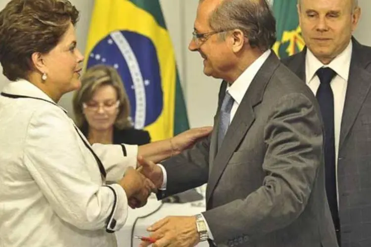 
	Dilma e Alckmin: o Planalto n&atilde;o pretende incentivar qualquer guerra pol&iacute;tica
 (Agência Brasil)