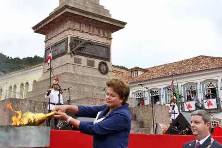 Dilma e Anastasia em cerimônia em Ouro Preto (Presidência da República)