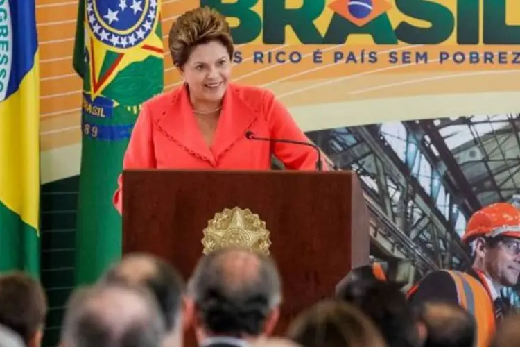 Dilma Rousseff durante cerimônia de anúncio de redução do custo de energia, em Brasília (Roberto Stuckert Filho/Presidência da República)