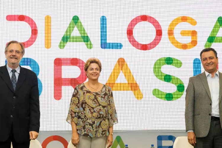 
	&quot;E isso eles n&atilde;o v&atilde;o tirar de n&oacute;s&quot;, enfatizou Dilma Rousseff durante o Dialoga Bahia
 (Roberto Stuckert Filho/PR/Fotos Públicas)