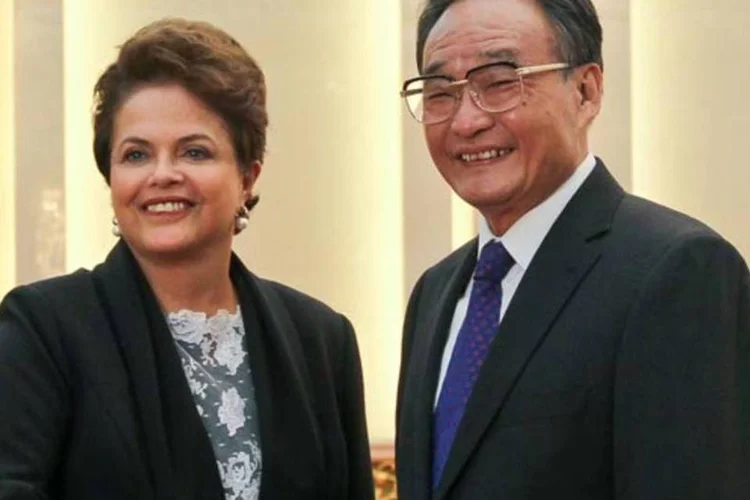 Dilma e o presidente da Assembleia Popular Nacional da China, Wu Bangguo (Roberto Stuckert Filho/PR)
