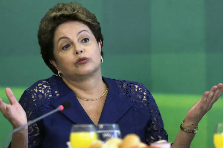 
	Presidente Dilma Rousseff em evento no Pal&aacute;cio do Planalto, em Bras&iacute;lia
 (Joedson Alves/Reuters)