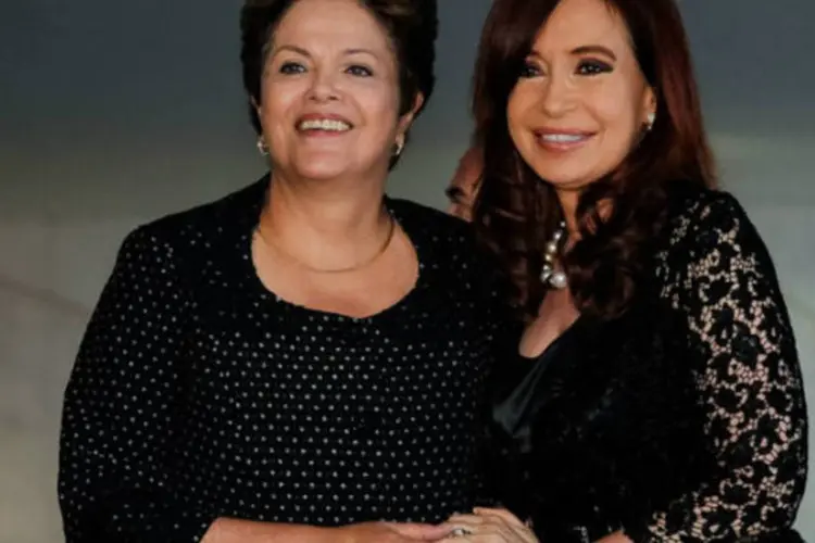 
	Dilma e Cristina Kirchner: &quot;H&aacute; raz&otilde;es de sobra para que estejamos preocupados com a situa&ccedil;&atilde;o econ&ocirc;mica internacional&quot;, afirmou a presidente do Brasil
 (Roberto Stuckert Filho/PR)