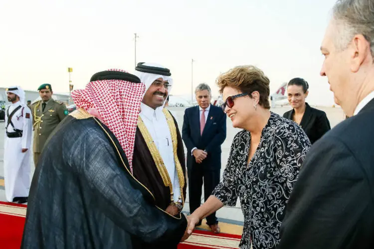 
	Dilma em Doha: segundo Dilma, o Brasil &quot;n&atilde;o tem d&eacute;ficit nem super&aacute;vit&quot;
 (Roberto Stuckert Filho/Presidência da República)