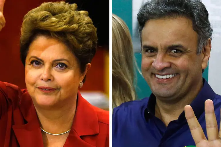 
	Dilma Rousseff e A&eacute;cio Neves: &ldquo;O recado &eacute; que as pessoas querem mudan&ccedil;as&quot;, disse professor
 (Paulo Whitaker e Sergio Moraes/Reuters)