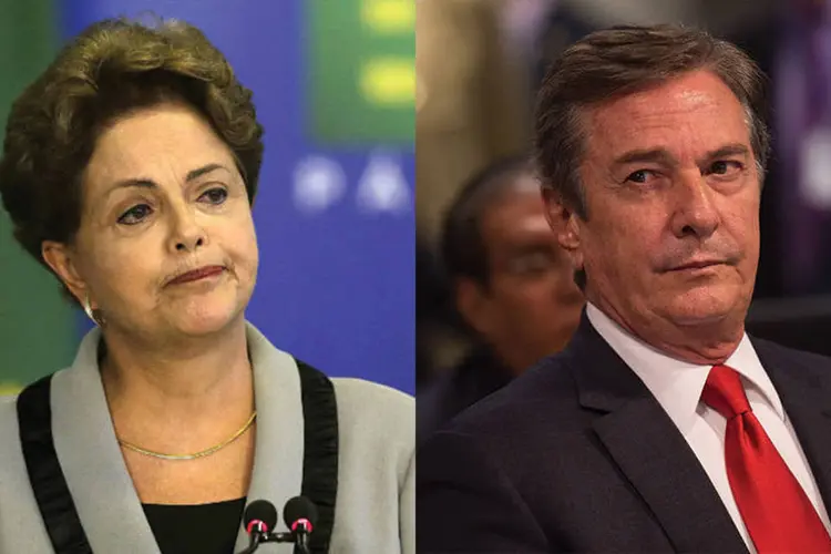 
	Dilma e Collor: em fases anteriores, senador votou contra presidente afastada
 (Montagem Exame.com)