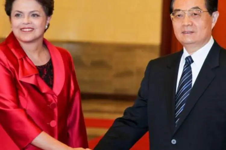 Dilma se reuniu com o presidente da China, Hu Jintao, em sua primeira visita ao país (Presidência da República)