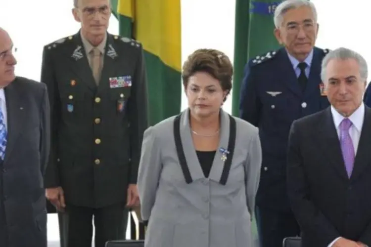 O evento foi o primeiro que promoveu oficiais das Forças Armadas com Dilma (Antonio Cruz/ABr)