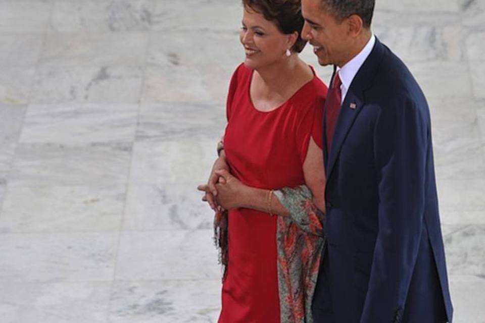 Dilma recebe Obama no Palácio do Planalto