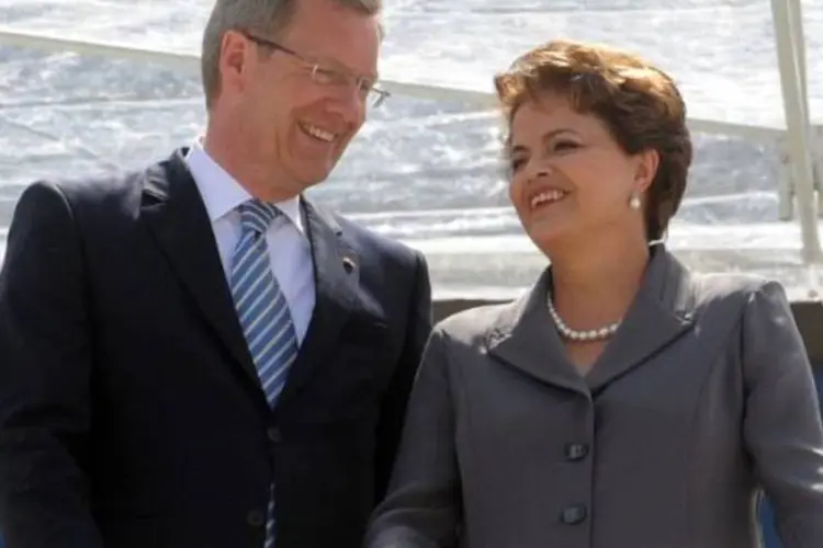 Dilma estava em reunião com o presidente da Alemanha, Christian Wulff (Wilson Dias/ABr)