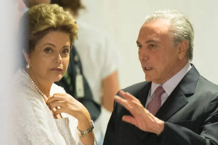 
	A presidente Dilma Rousseff e o vice-presidente Michel Temer: rela&ccedil;&atilde;o entre PT e PMDB foi conturbada desde o in&iacute;cio do mandato da petista
 (Lula Marques/Agência PT)