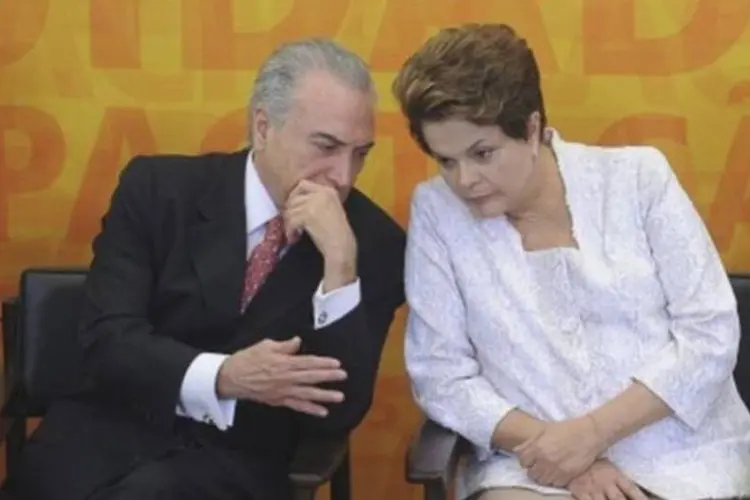 
	Dilma e Temer: &quot;voc&ecirc; tem de resolver esse problema da C&acirc;mara, Temer!&quot;, disse ela ao vice, segundo relatos&nbsp;
 (Wilson Dias/ABr)