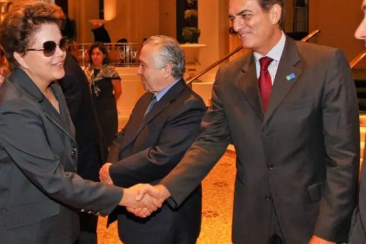 Presidenta Dilma Rousseff recebe cumprimentos no Hotel Waldorf Astoria, em Nova York (Roberto Stuckert Filho/PR)