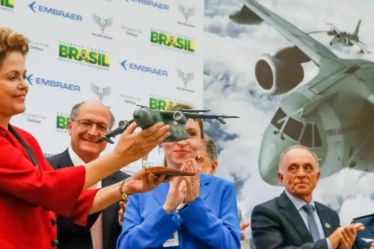 Dilma Rousseff: ela ressaltou que projeto do KC-390 não é experiência isolada de sucesso (Roberto Stuckert Filho/Presidência da República)