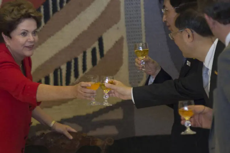 Dilma recebe o presidente da China, Xi Jinping, no Palácio do Itamaraty (Marcelo Camargo/Agência Brasil)