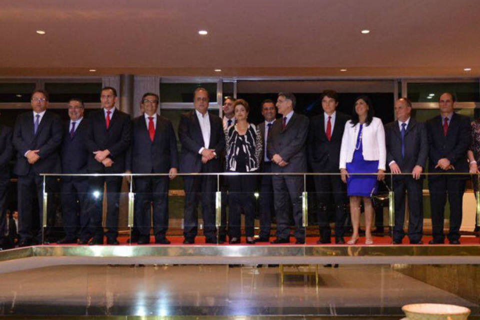 Dilma recebe governadores em jantar no Palácio da Alvorada