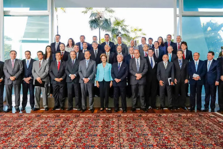 
	Dilma Rousseff durante reuni&atilde;o com governadores no Pal&aacute;cio do Alvorada
 (Ichiro Guerra/ PR/Fotos Públicas)