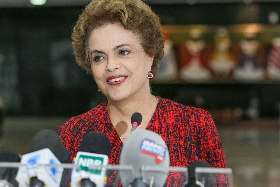 
	Dilma Rousseff comenta a nomea&ccedil;&atilde;o do ex-presidente Lula para ministro da Casa Civil
 (Roberto Stuckert Filho/PR/Fotos Públicas)