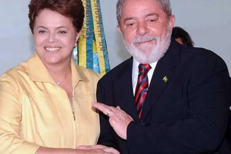 Dilma Rousseff e o presidente Lula no Palácio do Planalto: escaparam da multa (Wilson Dias/AGÊNCIA BRASIL)