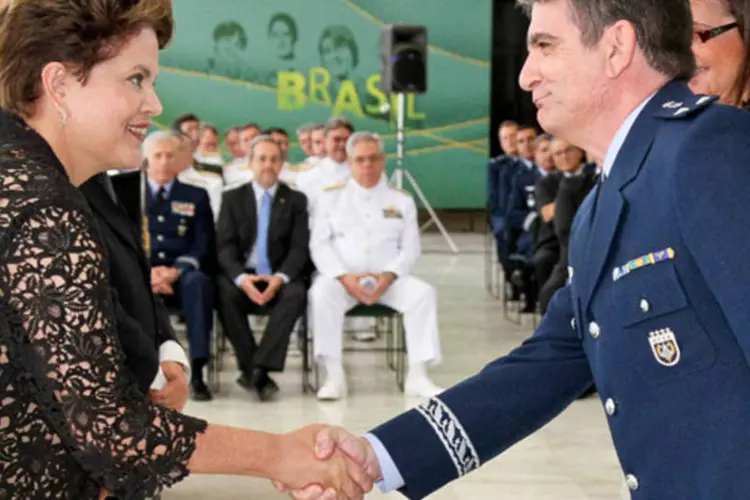 Dilma durante solenidade de Oficiais-Generais recém-promovidos: "para construir uma grande nação é fundamental dispor de capacidade na defesa dos interesses” (Roberto Stuckert Filho/PR)