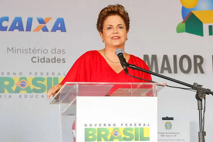 
	Dilma: &quot;desde o in&iacute;cio da crise internacional, em 2008, tivemos um objetivo que foi garantir emprego e sal&aacute;rio&quot;, disse
 (Roberto Stuckert Filho/PR)