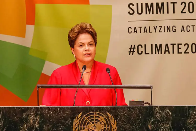 Dilma Rousseff durante Sessão Plenária da Cúpula do Clima, em Nova York (Roberto Stuckert Filho/PR)